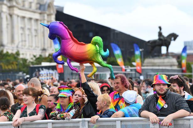 Pride in Liverpool at the Pier Head.