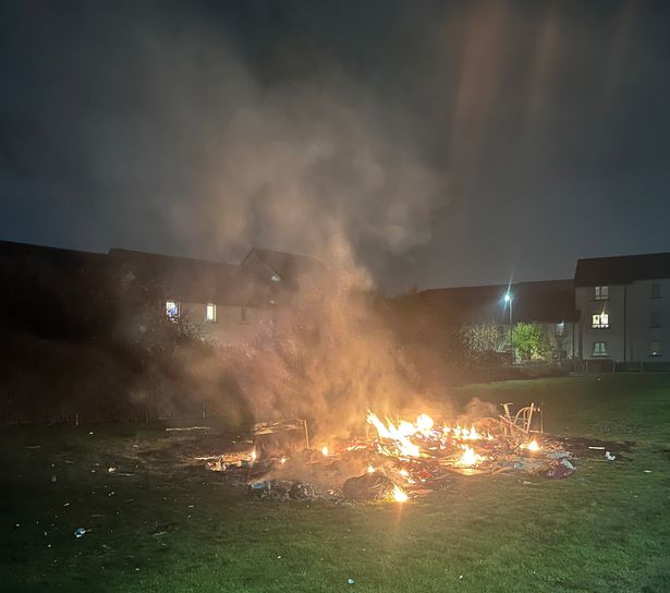 The aftermath of the fireworks carnage
