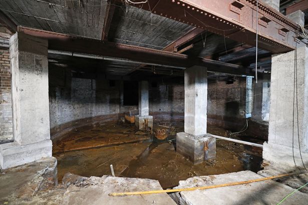 Liverpool Olympia theatre and the elephant pit underneath the stage