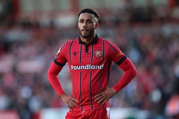 George Hall during his loan spell at Walsall