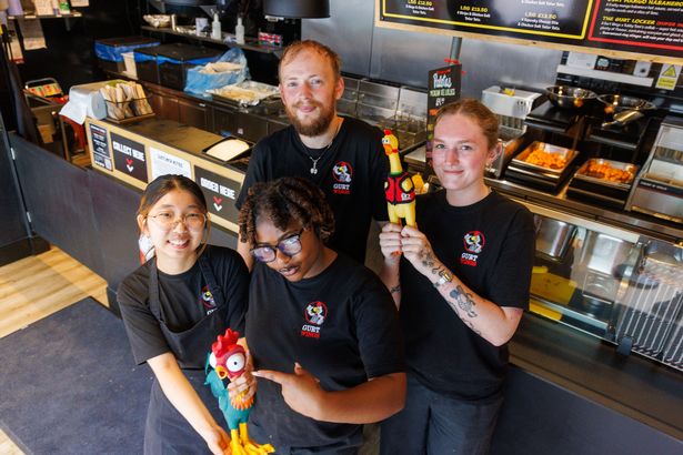 Gurt Wings staff Phoo Myat Myat Thew, Shallom David Chinwuba, Joshua Etheredge-Ryan and Mya Porton say Wapping Wharf is like a family