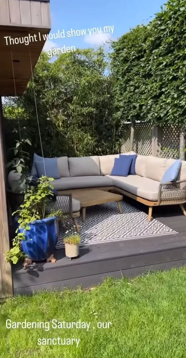 A look inside John Torode and Lisa Faulkner's home as couples ITV show returns. Pictured, their garden
