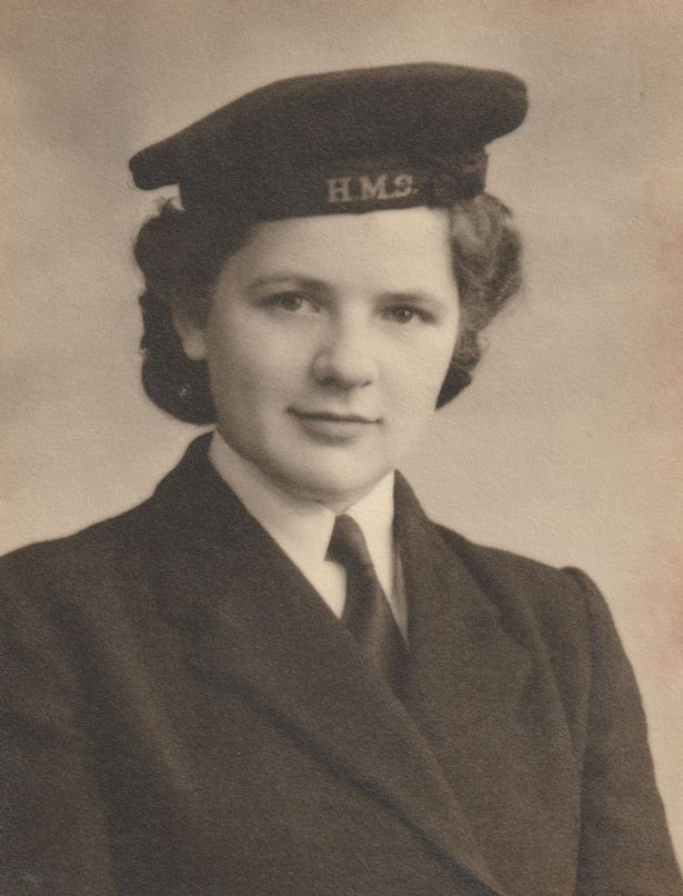 Liverpool nan and teacher Joan Hughes died June 11 at the age of 99, just weeks before her 100th birthday. Pictured, Joan in the WRNS