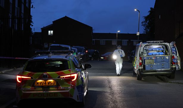 Merseyside Police scene on Mark Street, Everton