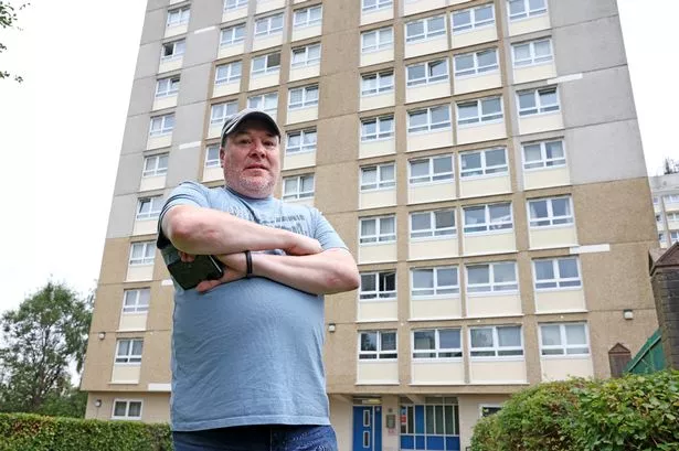David Deakin fell on leaking water in his apartment block last year.