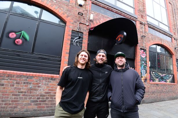 Antony Armstrong, owner of Rubell's, with promoters Nathan Fowell (left) and Callum Llewellyn