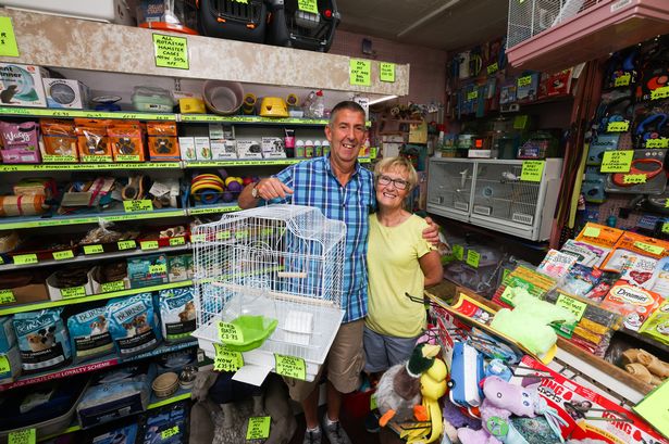 Terry Smith and Orla Scanlan, owners of Pet Needs in Liscard, Wallasey