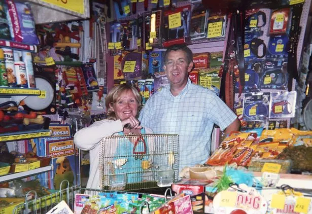 Terry Smith and Orla Scanlan, owners of Pet Needs in Liscard, Wallasey, pictured here in 2006