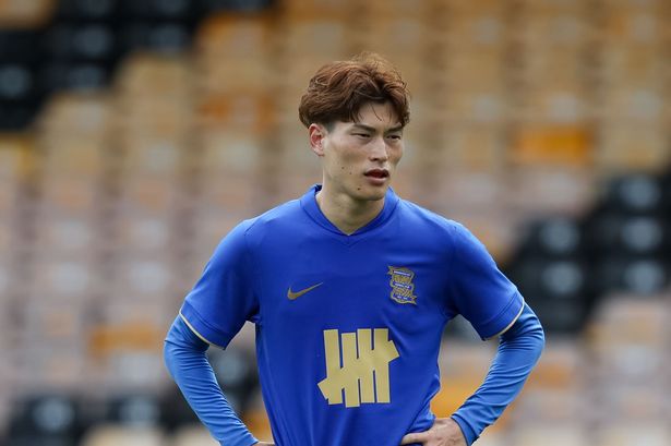 Kyogo Furuhashi in action for Birmingham City