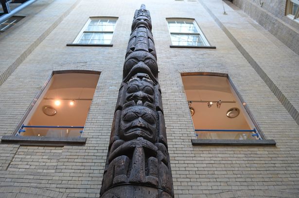 Totem Pole inside the World Museum, Liverpool