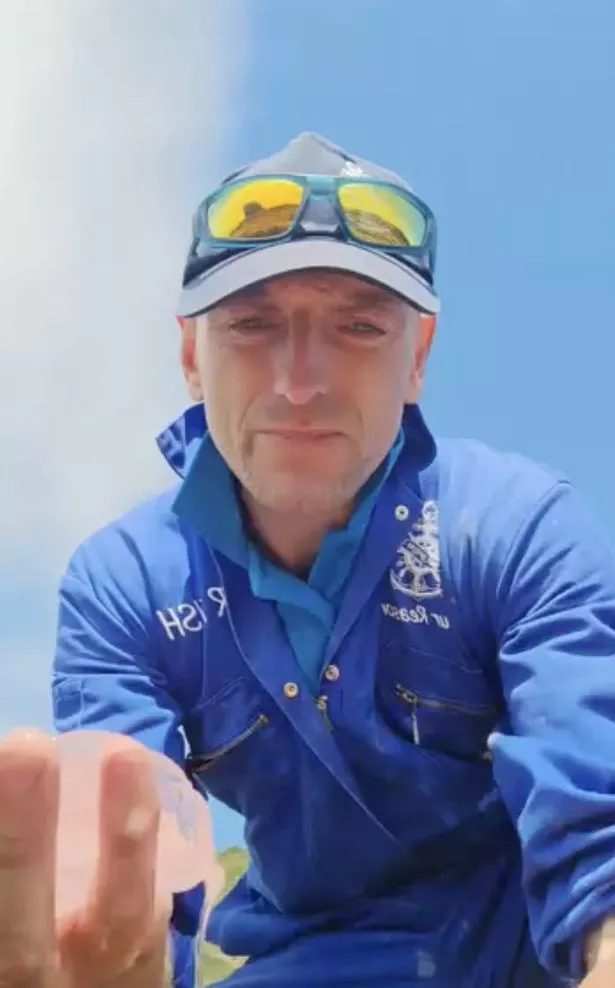 Tristan saw the swarm while on his boat (Jam Press)