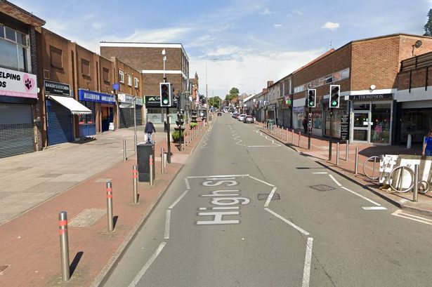 General view of High Street, Cradley Heath
