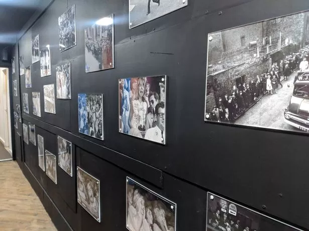 The first floor is entirely black and white