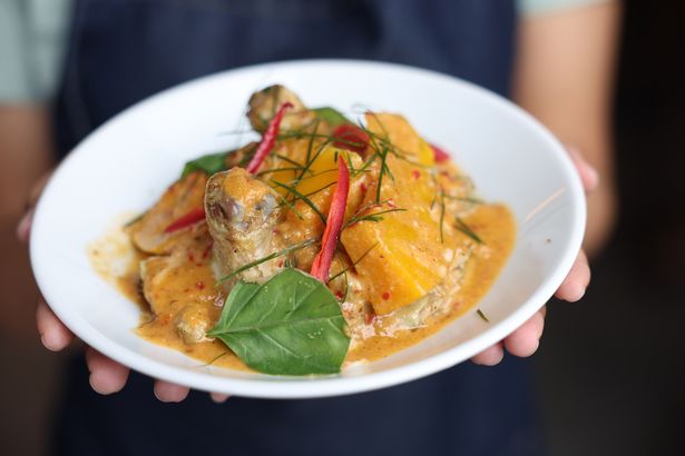 The charcoal grilled chicken curry dish at Little Clove Kitchen on Aigburth Road
