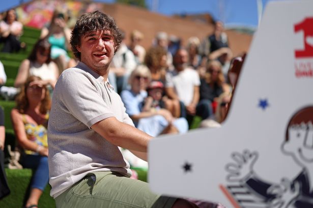 Brad Kella performing at the Tickle the Ivories festival in Liverpool ONE