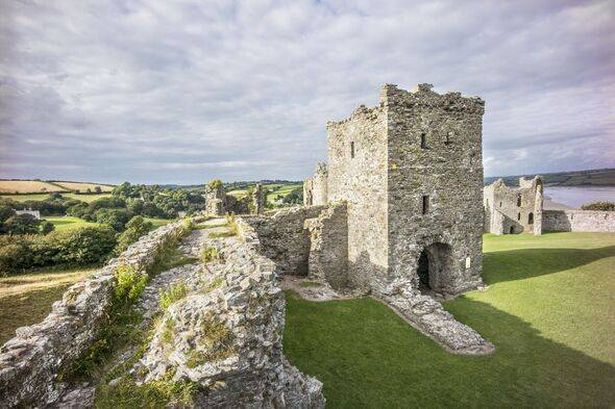 Llansteffan Castle in Wales