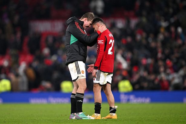 Manchester United duo Rasmus Hojlund and Antony