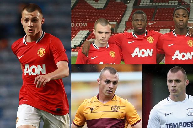 A collage featuring four images that capture different moments of Liam Grimshaw's career.