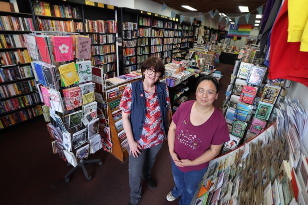 Booksellers Ruth Mitchell with Maria Ng at News From Nowhere