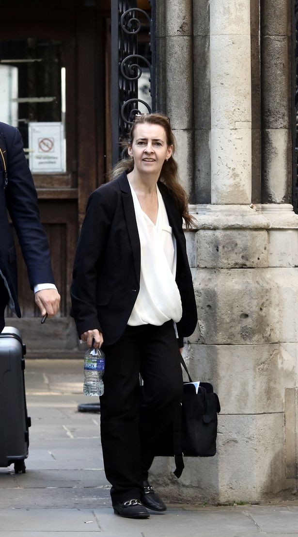 Brenda Duggan outside Central London County Court