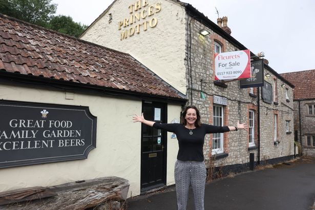 New land lady Catherine Withers at the newly acquired Princes Motto pub