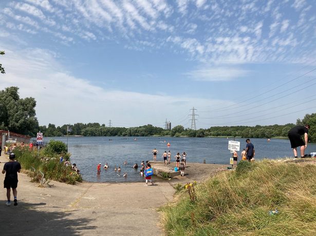 There are supervised swim sessions at the water park