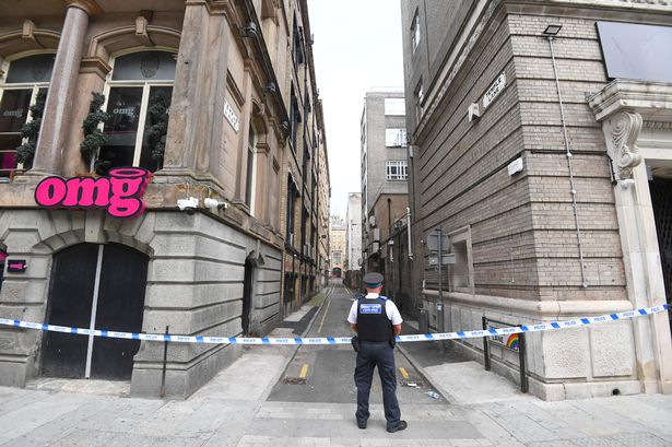 Police cordon off Temple Lane after reports a man was raped