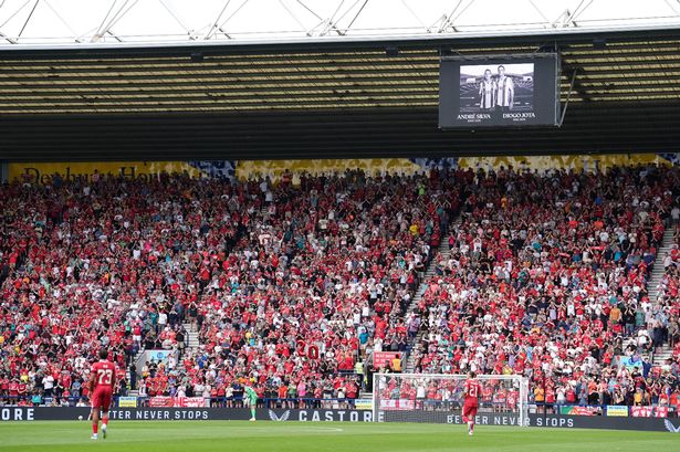 The Liverpool supporters paid tribute to Diogo Jota and Andre Silva in the Reds' first match since the brothers died in a car accident