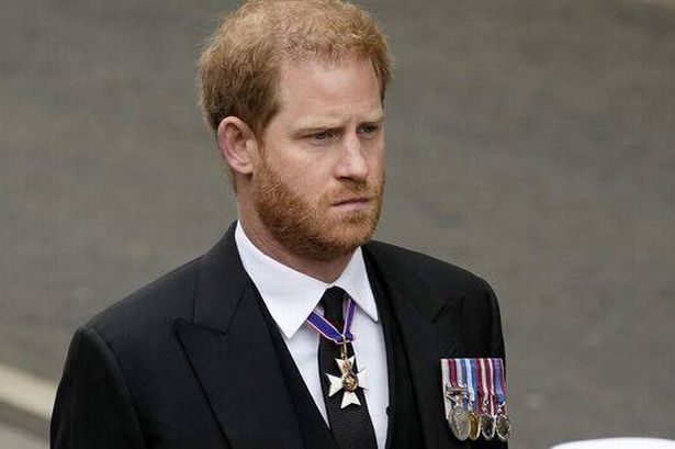 Prince Harry looking pensive