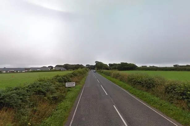 The village of Simpson Cross in Pembrokeshire
