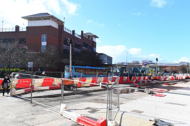 Roadworks on Conway Street earlier this year. The scheme is behind schedule