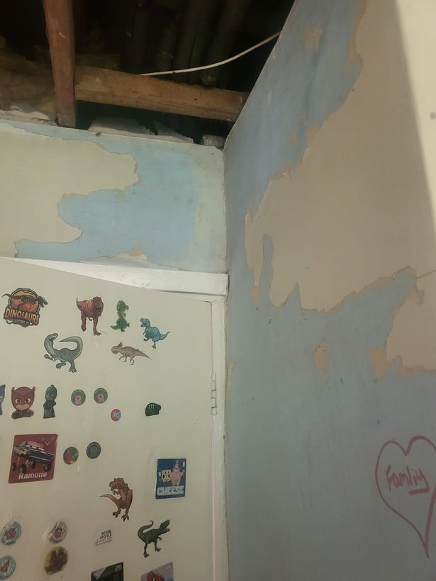 Work is now being carried out in the family's flat 