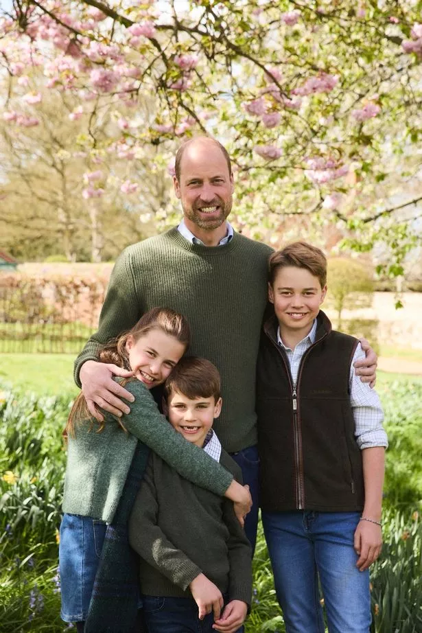 William with his three children 