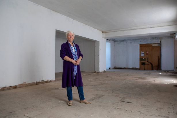 Pat Sharp and her husband Nigel bought the old RBS building in Scotland seven years ago