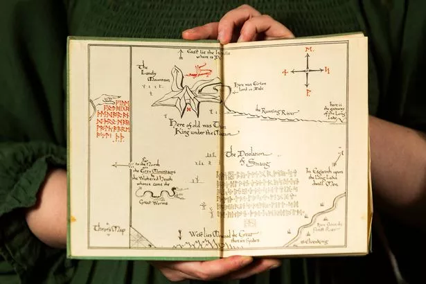 A map in a book