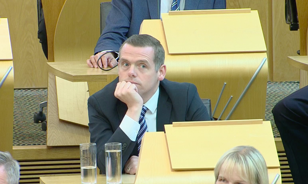 Douglas Ross was asked to leave for heckling