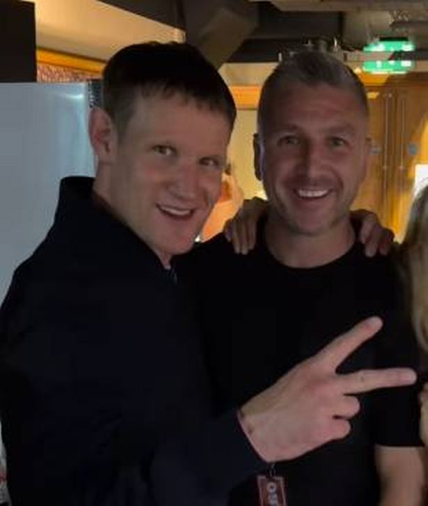 The gangster pictured with Doctor Who star Matt Smith