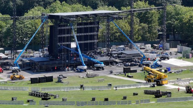 Heaton Park stage in Manchester
