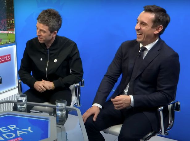 Gary Neville and Noel Gallagher