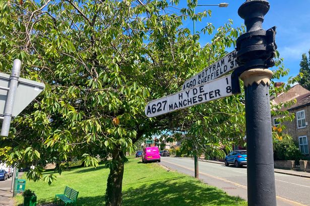 Signpost in Gee Cross, Hyde
