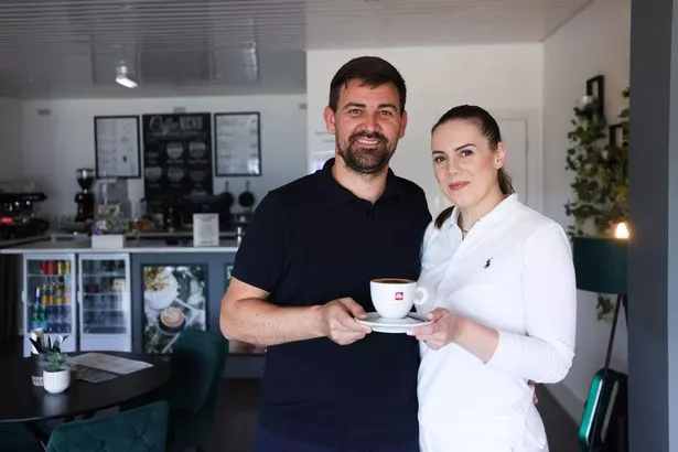 Marian and Andreea Dragulin, owners of Sophia Coffee and Bistro on East Prescot Road