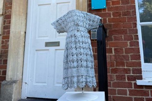 A mysterious statue was installed outside a clinic in Bristol.