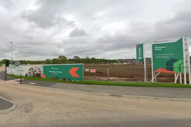 The Beaufort Park development on the east side of the A4018 near Cribbs Causeway will eventually see 1,100 new homes built