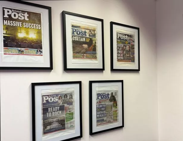 Inside the reception area of the YTL Arena office in Filton