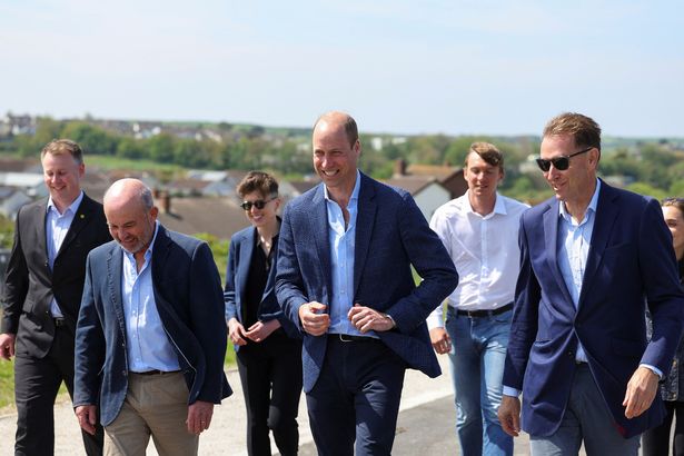 William tours the site in Nansledan 