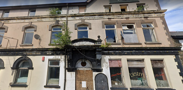 A derelict hotel