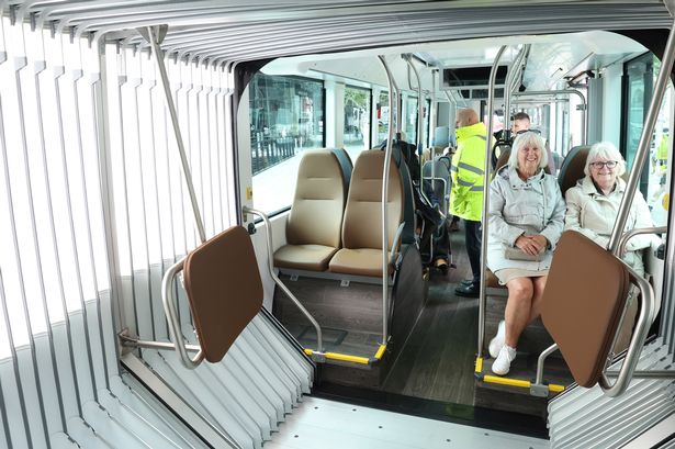 On board the new 'Glider' in Liverpool 