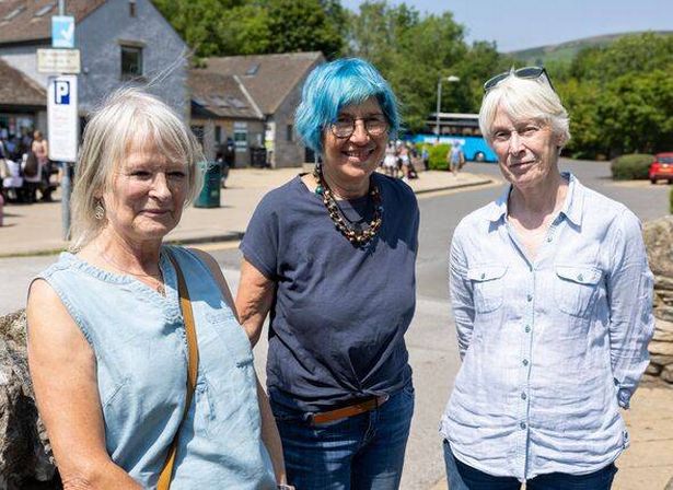Three councillors pose for picture in Castleton