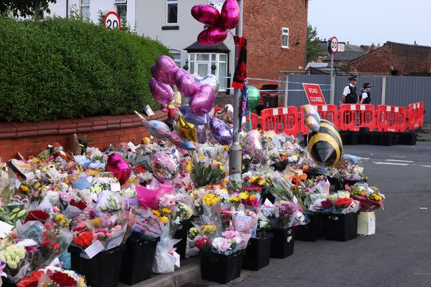Tributes laid at the end of Hart Street in Southport last year