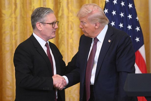 US President Donald Trump with British Prime Minister Keir Starmer 